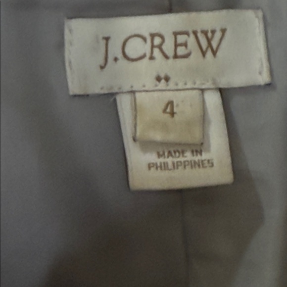 J. Crew Light Gray Pea Coat Button Closure Wool Jacket - Picture 4 of 8